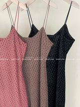 velvet flower bustier long dress