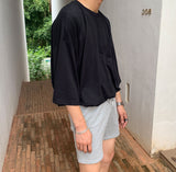 Perfect Slub 3/4 Sleeve Box T (5color) (6699883102326)