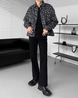 CRウールレオパードクロップドシャツ/CR Wool Leopard Cropped Shirt (2 colors)