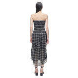 スモッキングドレープドレス/DOZI - Smocking Draped Dress _ Black