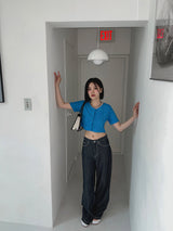リネンローワイドパンツ/no,1048 linen raw wide pants