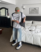 No.0272 mesh chicago coloring half T (3color)