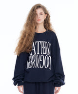 [IBC22USS02NA] CAT AND DOG PERSON LETTERING MTM - NAVY