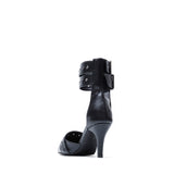 Buckle Point Stiletto Heel(Black)