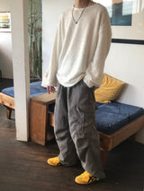 ヘアリーラウンドニットT
