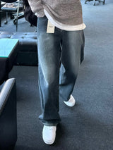 ドローダークブルーデニムパンツ / DROW DARK BLUE DENIM PANTS(ONE COLOR)