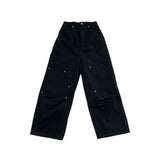 Cotton snap pants