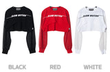 ミッションシースルークロップTシャツ/TOP(8193) motion see-through crop Tee