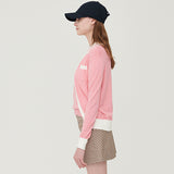 Logo jacquard knit set-up_pink (6659923869814)