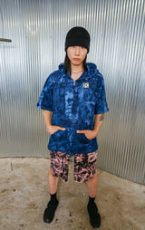 パッチフードジップアップ/patch hood zipup_deep