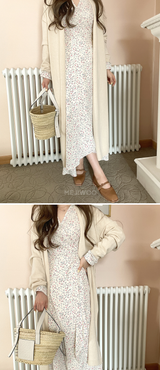 On＆Off ロング カシミヤ カーディガン (6691826761846)