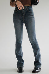 ポイントブーツカットデニムパンツ / no.2319 Point Bootcut Denim Pants (2color)