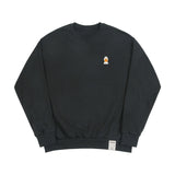 ダックフェイス刺繡スマイルスウェットシャツ/Duck Face Embroidered Smile Sweatshirt