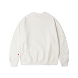 WHITE STAR FLOWER SWEATSHIRT