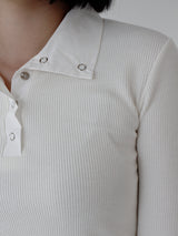 シャツカラーカラーTシャツ/Shirt color color T-shirt (3color)