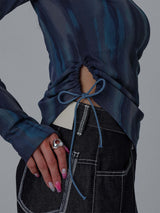 Marble Shirring T-shirts (GR)