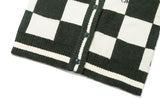 チェッカーボードテリーカーディガン/CHECKER BOARD TERRY CARDIGAN_GREEN