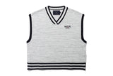 サイドボタンワイドベスト/SIDE BUTTON WIDE VEST_LIGHT GREY