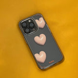 グレーサンドハートバルーンケース / Gray Sand Heart Balloon Case (Jelly Hard)