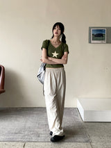 バウバスロックワイドロングナイロンパンツ / Bowbaslock Wide Long Nylon Pants