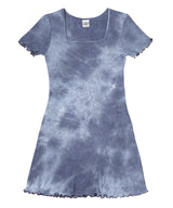 SQUARE NECK TIE DYE SLIM DRESS (6584942559350)