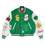 STGM OVERSIZED VARSITY JACKET GREEN / BLACK