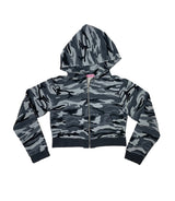 PNFメイド ビンテージウォッシングカーモフーディージップアップ / PNF made vintage washing camo hoodie zip up