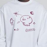 'Mantra' Long Sleeve Shirt White