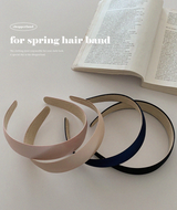 モダンワイドヘアバンド (5color) (6692444176502)