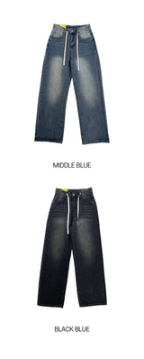 Liz Vintage Wide Denim Pants