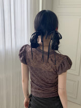 バレーコアサテンリボンヘアタイ
