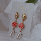アフロディテシリーズ - ザ ローズガーデンピアス / Aphrodite Series - The Rose Garden Piercing (Pink ver.)