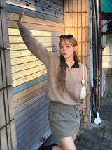 Abril loose fit v-neck knit 