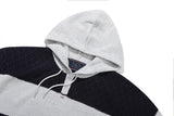 ストライプリブニットフーディ / STRIPE RIB KNIT HOODIE_LIGHT GREY