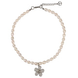 DIAMOND SMILEYDAISY PEARL CHOKER (6652495167606)