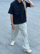 Balon one tuck nylon pants