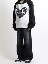 シェープレタリングラグランフーディー/Shape Lettering Raglan Hoodie_3color