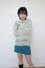 ティンガーニットウェアミニスカート / Tinger knitwear mini sk (3 colors)