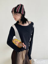 Retro color beanie 