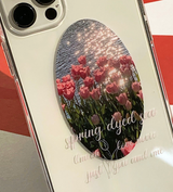 チューリップサンセットピンクレタリングフォーンケース / Tulip Sunset Pink Lettering Phone Case