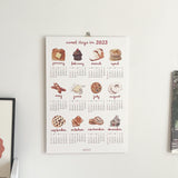 ウォールハンギングカレンダー - スイートデイズイン2023 / Wall Hanging Calendar - Sweet Days in 2023