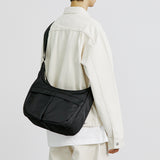 ナイロンユーティリティメッセンジャーバッグ/HIGORO NYLON UTILITY MESSENGER BAG BLACK