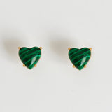 プチハートピアス/Petite Heart Earrings_Green