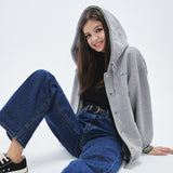 Baseball Hoodie Jacket [GREY] (6674529058934)