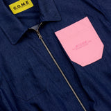 ショートスリーブボンバージャケット/[UNISEX] Short Sleeve Bomber Jacket (Denim)