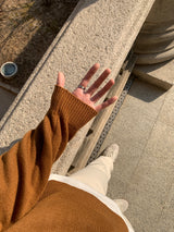 レイニーセミワイドコットンパンツ / Rainy Semi-Wide Cotton Pants (cream)