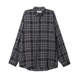 ドロップオーバーチェックシャツ (2 color)