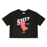 ジェリーベアクロップTシャツ / Jelly bear crop T-shirt (4473278824566)