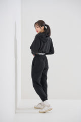 フーデッドクロップスウェットシャツ / (9086) USS Hooded Crop Sweatshirt