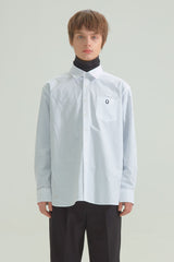 Uロゴ コンフォート 長袖シャツ ホワイト / U LOGO COMFORT SHIRT [WHITE] (4414563287158)